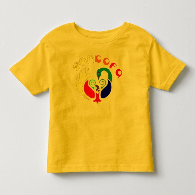 RETRO SANKOFA-UNGE TEE SHIRT (Framsida)