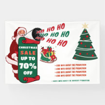 Retro Santa Business Sale Promotion Ads