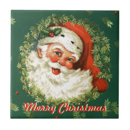 Retro Santa Ceramic Tile Kakelplatta