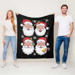 Retro Santa Christma Gift Julafton Matching Family Fleecefilt<br><div class="desc">Retro Santa Christma Gift Julafton Matching Family</div>