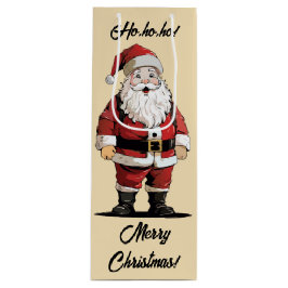 Retro Santa Cristmas Gift Bag