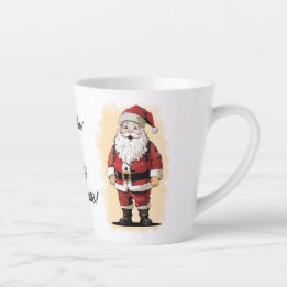 Retro Santa Cristmas Latte Mugg