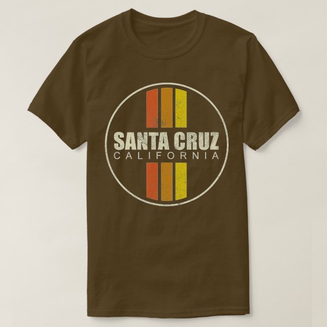 Retro Santa Cruz California (1) T Shirt (Design framsida)