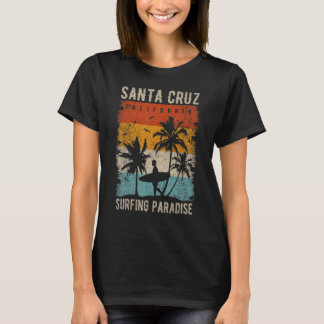 Retro Santa Cruz California Surfing Santa Cruz T Shirt