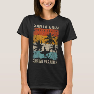 Retro Santa Cruz California Surfing Santa Cruz T Shirt