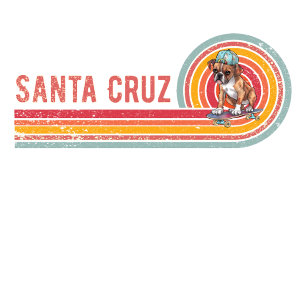 Retro Santa Cruz Skateboarding Boxer T Shirt