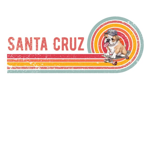 Retro Santa Cruz Skateboarding Bulldog T Shirt (Skapare uppladdad)