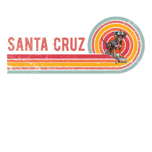 Retro Santa Cruz Skateboarding Doberman Pinscher T Shirt