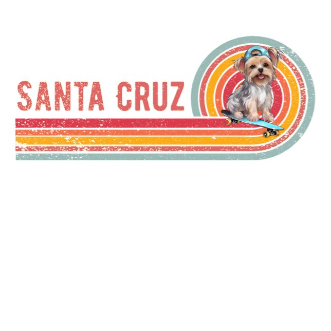 Retro Santa Cruz Skateboarding Yorkshire Terrier T Shirt (Skapare uppladdad)