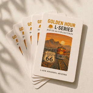 Retro Santa Fe Route 66 Tåg Kingman Konst Casinokort