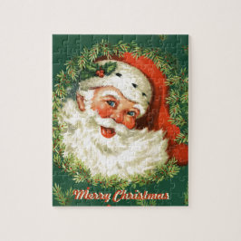 Retro Santa Gift Puzzle Pussel