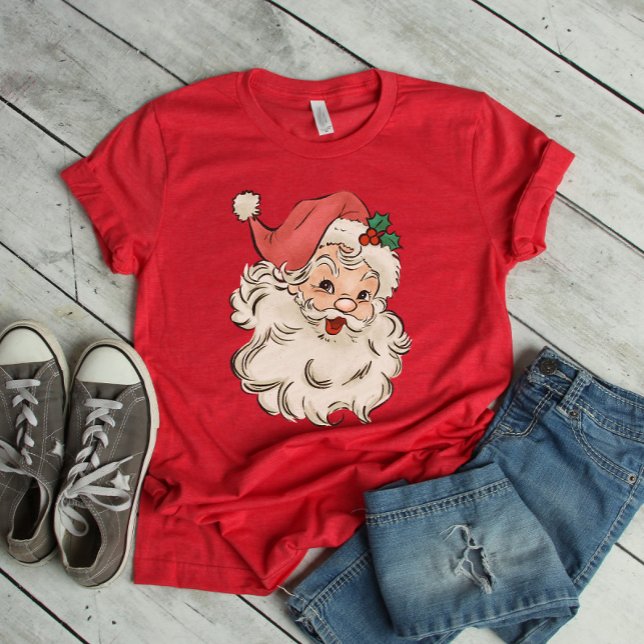 Retro Santa God jul T Shirt (Skapare uppladdad)