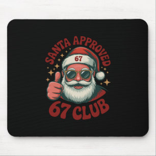 Retro Santa Godkänd 67 - Clic Jul 67 Meme Musmatta