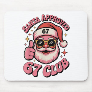 Retro Santa Godkänd 67 Klubb - Rolig Jul 67 Musmatta