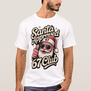 Retro Santa Godkänd 67 Klubb - Rolig Jul 67 T Shirt