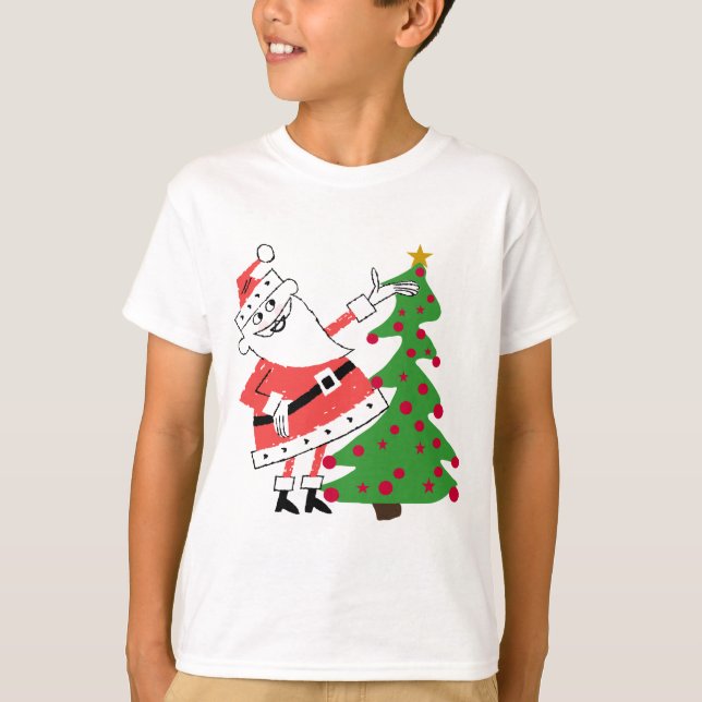 Retro Santa Helgdag Tshirts och Gifts (Framsida)