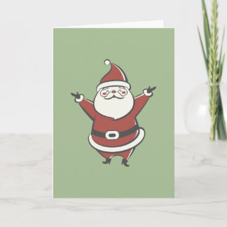 Retro Santa Helgkort