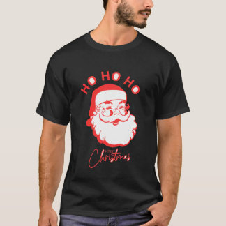 Retro Santa Ho Ho Ho God jul T-Shirt