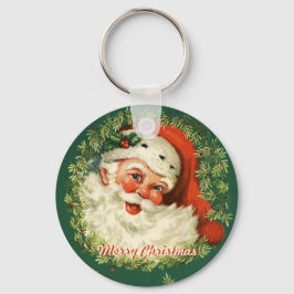 Retro Santa Keychain Nyckelring