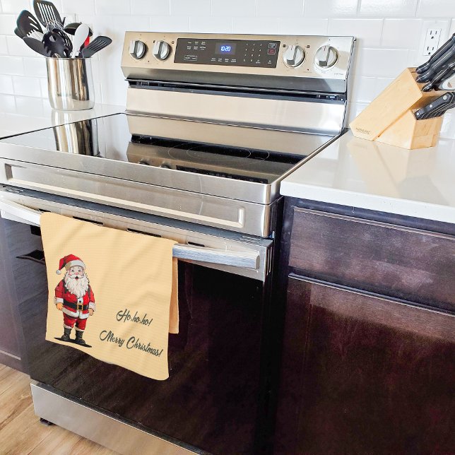 Retro Santa Kökshandduk (Skapare uppladdad)