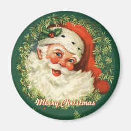 Retro Santa Magnet