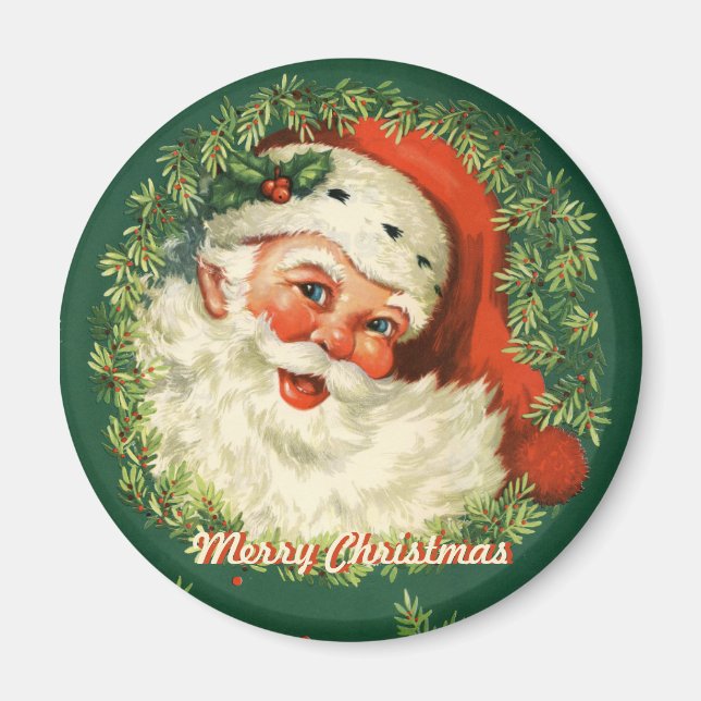 Retro Santa Magnet (Framsidan)