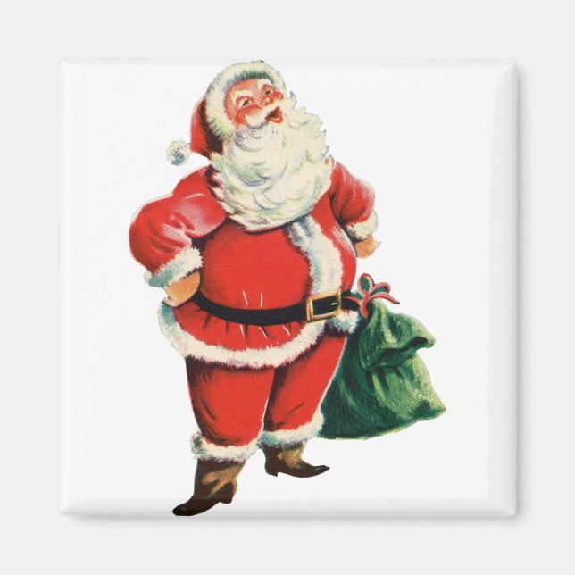 Retro Santa Magnet (Framsidan)