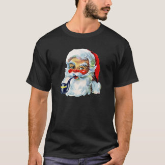 Retro Santa med Beard och pipe Tröja
