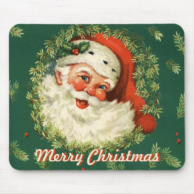 Retro Santa Mousepad Musmatta (Framsidan)
