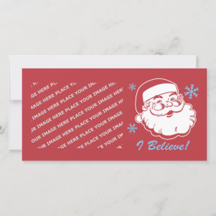 Retro Santa Tro Julkort