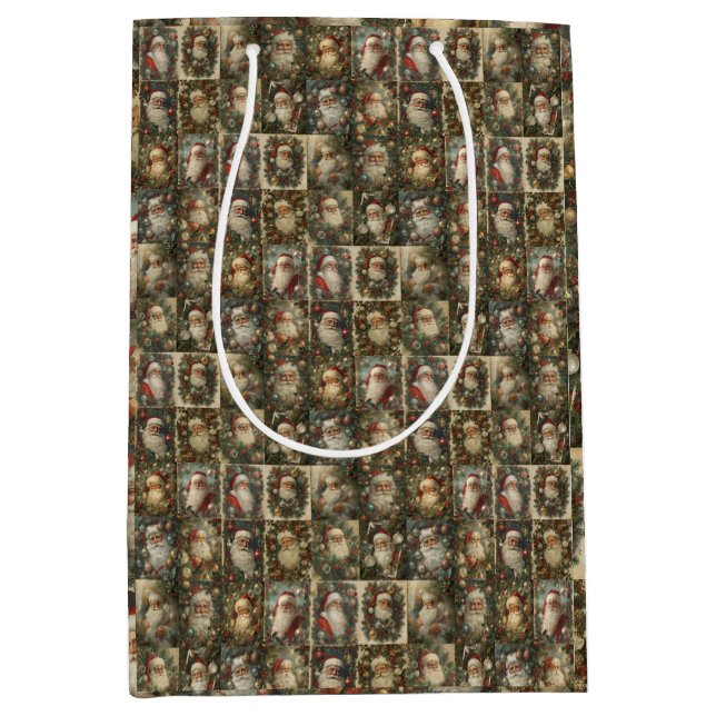 Retro Santa & Victorian julkollage (Framsidan)