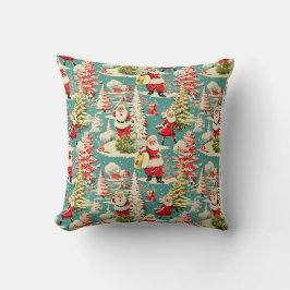 Retro Santa Wonderland 2 Kudde