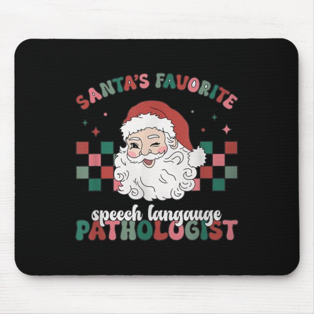 Retro Santa's Favorite Speech Language Christmas S Musmatta (Framsidan)