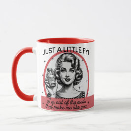 Retro Sarcastic Mug - A lil FYI Mugg