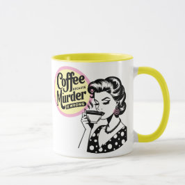 Retro Sarcastic Mugg - kaffe för att