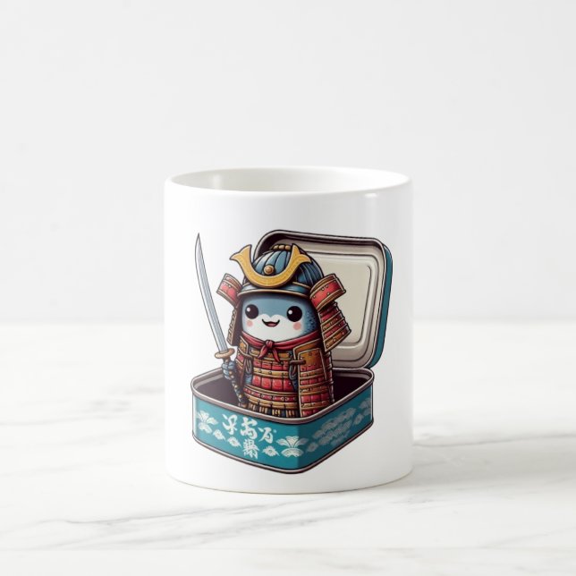 Retro Sardine Samuraj Krigarmugg Kaffemugg (Center)