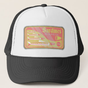 Retro Sardines Poster Keps