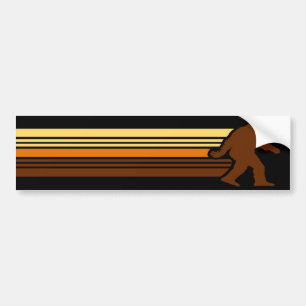 Retro Sasquatch bildekal