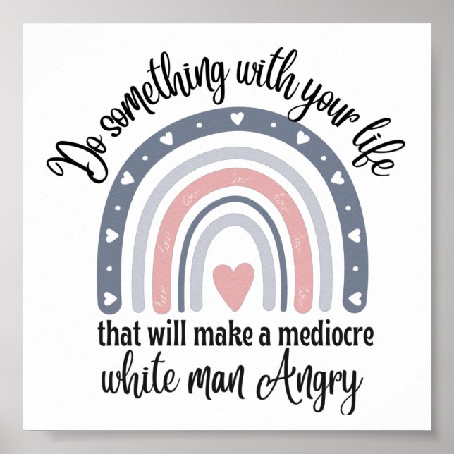 Retro Satt Gör något med ditt liv Poster (Framsidan)