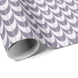 Retro Scallop Geometriskt Mönster Presentpapper