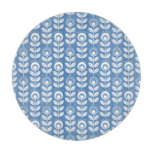 Retro Scandinavian Blue Mönster
