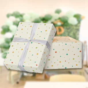 Retro Scattered Polka Dot Mönster Presentpapper