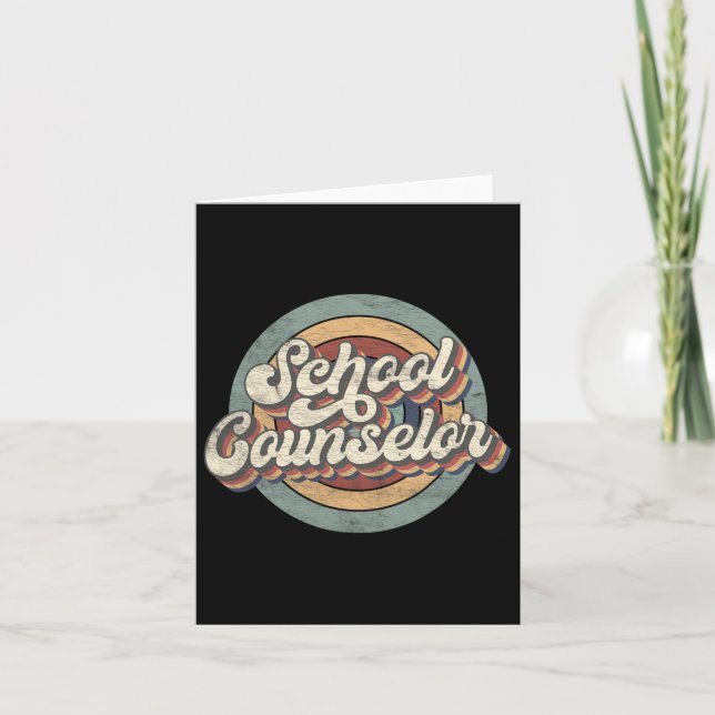 Retro School Counselor Ck till skollärartorget Kort (Framsida)