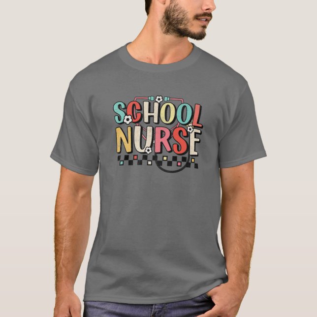 Retro School Nurse Back to school 2022 Tee School (Framsida)