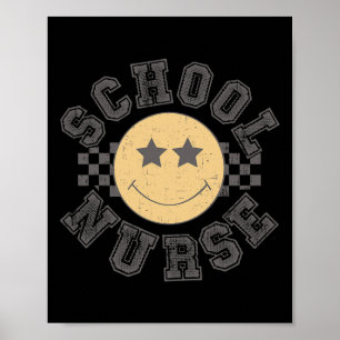 Retro School Nurse Future Nurse Sjuksköterska i me Poster