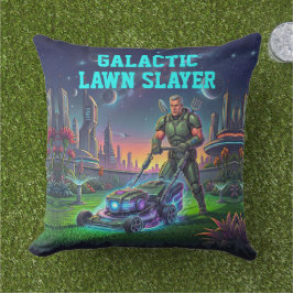 Retro Sci-fi Astronaut Trädgårdsmördare Hemdekor Kudde