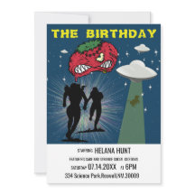 Retro Sci Fi Poster födelsedagsfest