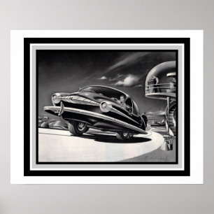 Retro Sci Fi transportaffisch 16 x 20 Poster