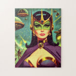 Retro Sci-Fi Woman Pussel<br><div class="desc">Retro Sci-Fi Woman</div>