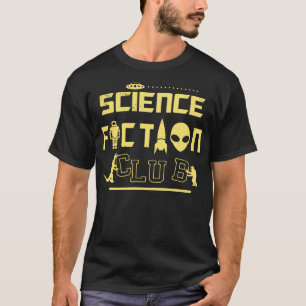 Retro Science fiction Klubb Monsters s Scifi Nerd T Shirt